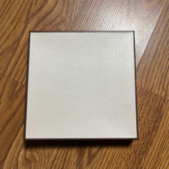 NIB Monogrammed Linen Square Cocktail Napkins Initial 'A' Brown Tan Set of Four - Picture 3 of 4